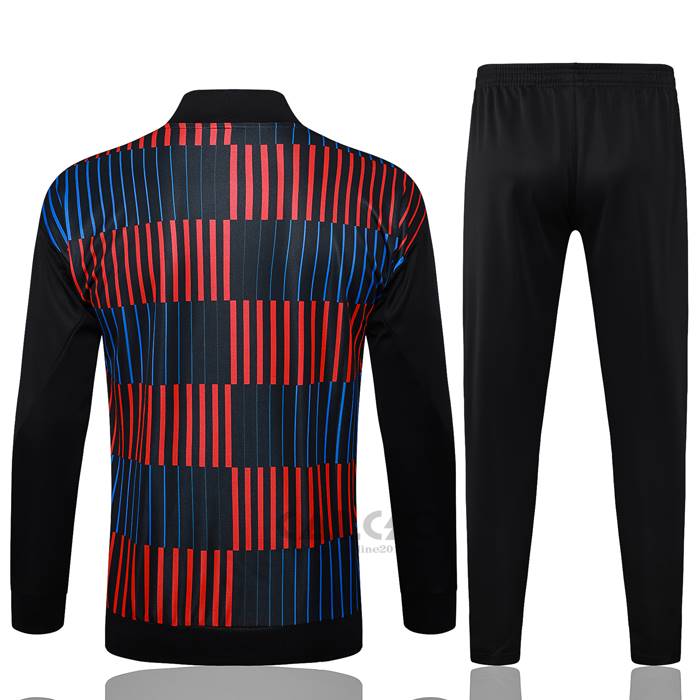 Tuta da Track di Giacca FC Barcellona 2024-2025 Rosso e Blu